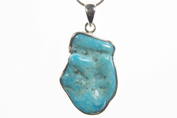 Kingman Turquoise Pendant (Necklace) - Sterling Silver #317565